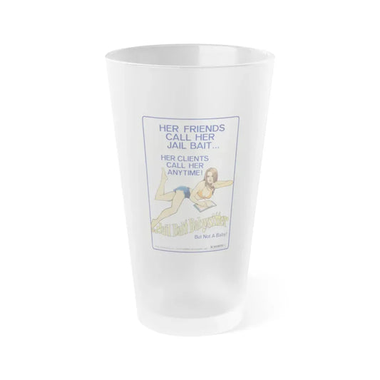 JAILBAIT BABYSITTER 1977 Movie Poster - Frosted Pint Glass 16oz 16oz Frosted - Go Mug Yourself