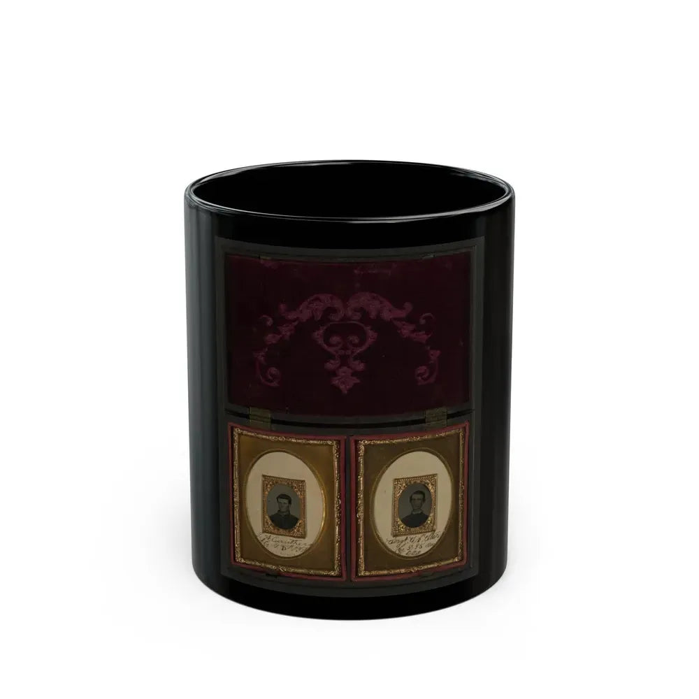 James A. Caruthers Of Company G And Sergeant Samuel Craig Starr Of Company D, 95th Ohio Infantry Regiment (U.S. Civil War) Black Coffee Mug 11oz - Go Mug Yourself