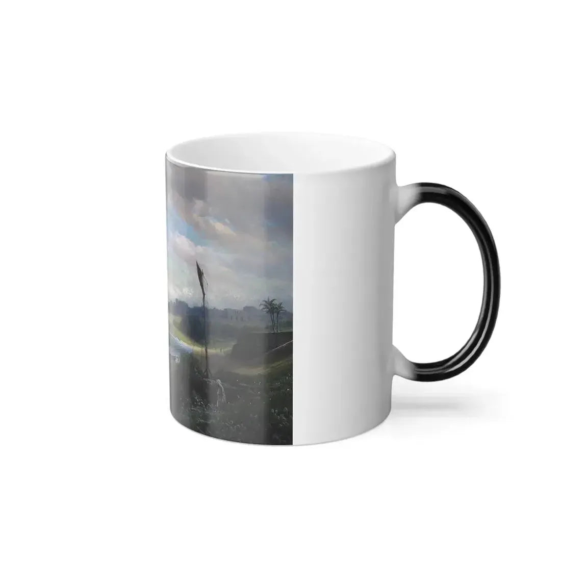 James Fairman (1826-1904) Jaffa, on the Levantine coast - Oil on Canvas 1874 - Color Changing Mug 11oz - Go Mug Yourself