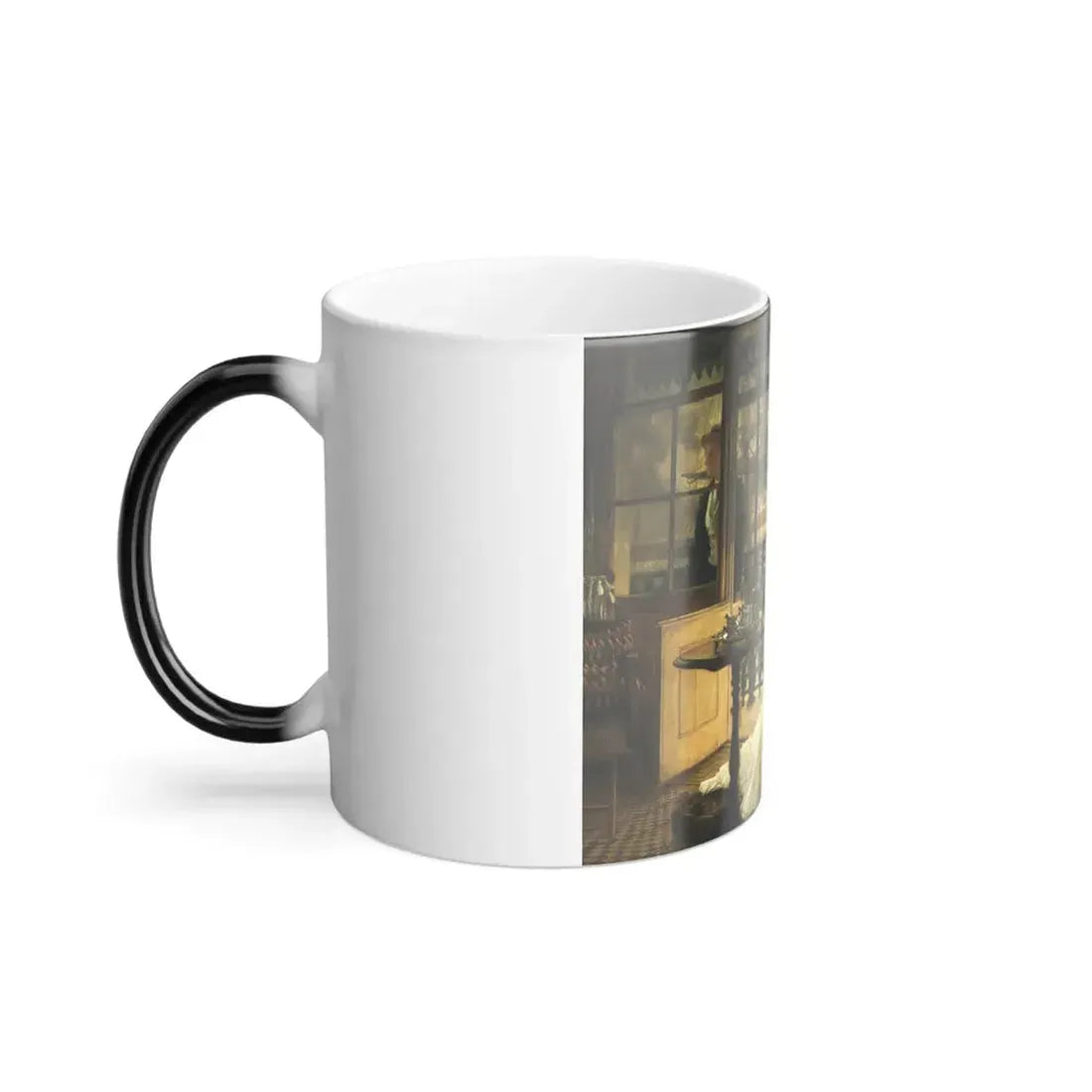 James Jacques Joseph Tissot (1836-1902) A Passing Storm - oil on canvas - c1876 - Color Changing Mug 11oz - Go Mug Yourself
