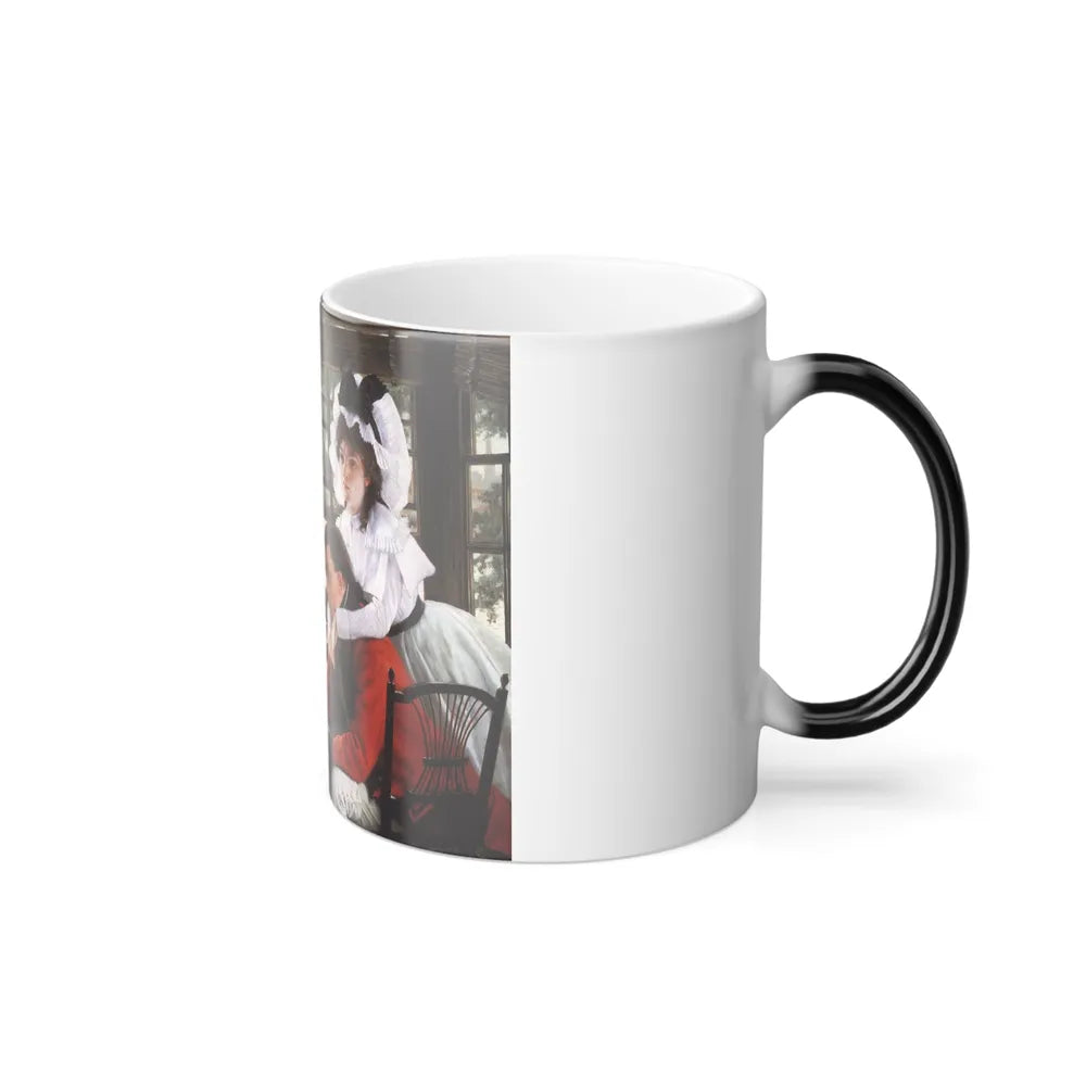James Jacques Joseph Tissot (1836-1902) Bad News (The Parting) - oil on canvas - 1872 - Color Changing Mug 11oz - Go Mug Yourself