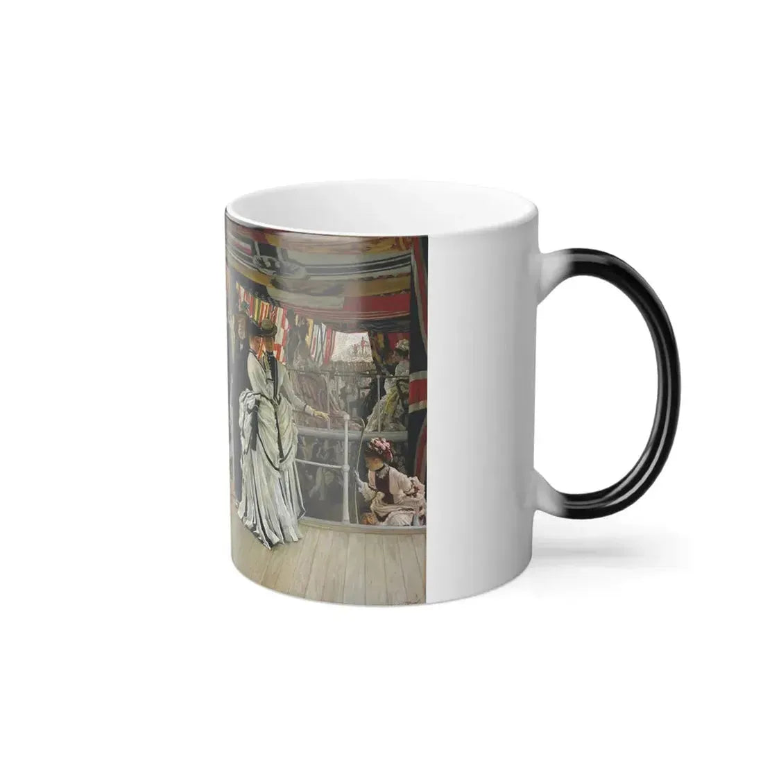 James Jacques Joseph Tissot (1836-1902) Ball on Shipboard - 1874 - Color Changing Mug 11oz - Go Mug Yourself