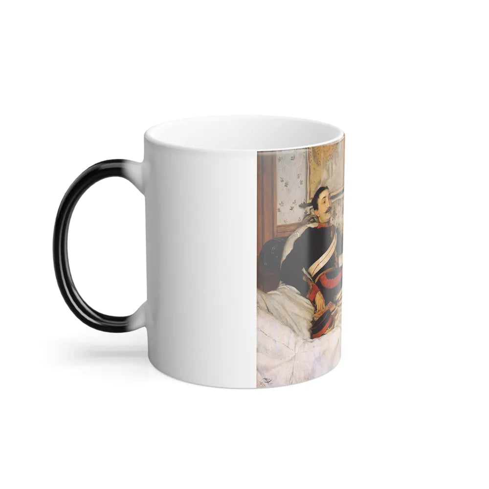 James Jacques Joseph Tissot (1836-1902) Captain Frederick Gustavus Burnaby - oil on canvas - 1870 - Color Changing Mug 11oz - Go Mug Yourself