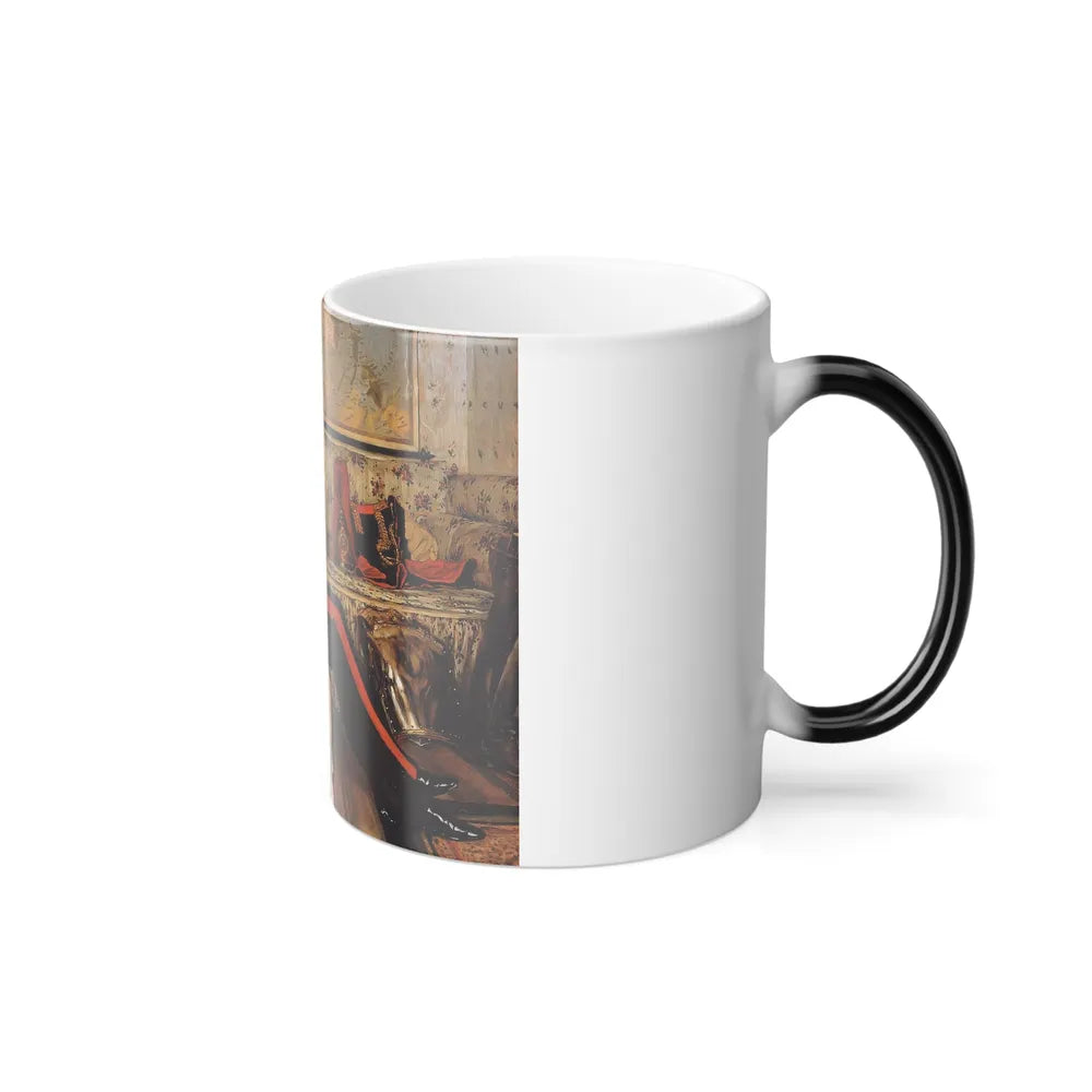 James Jacques Joseph Tissot (1836-1902) Captain Frederick Gustavus Burnaby - oil on canvas - 1870 - Color Changing Mug 11oz - Go Mug Yourself