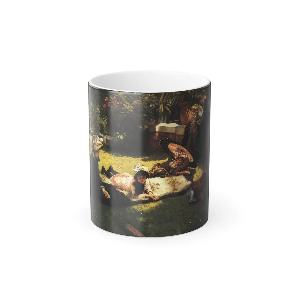 James Jacques Joseph Tissot (1836-1902) En plein soleil (In the Sunshine) - Oil on wood c1881 - Color Changing Mug 11oz 11oz - Go Mug Yourself