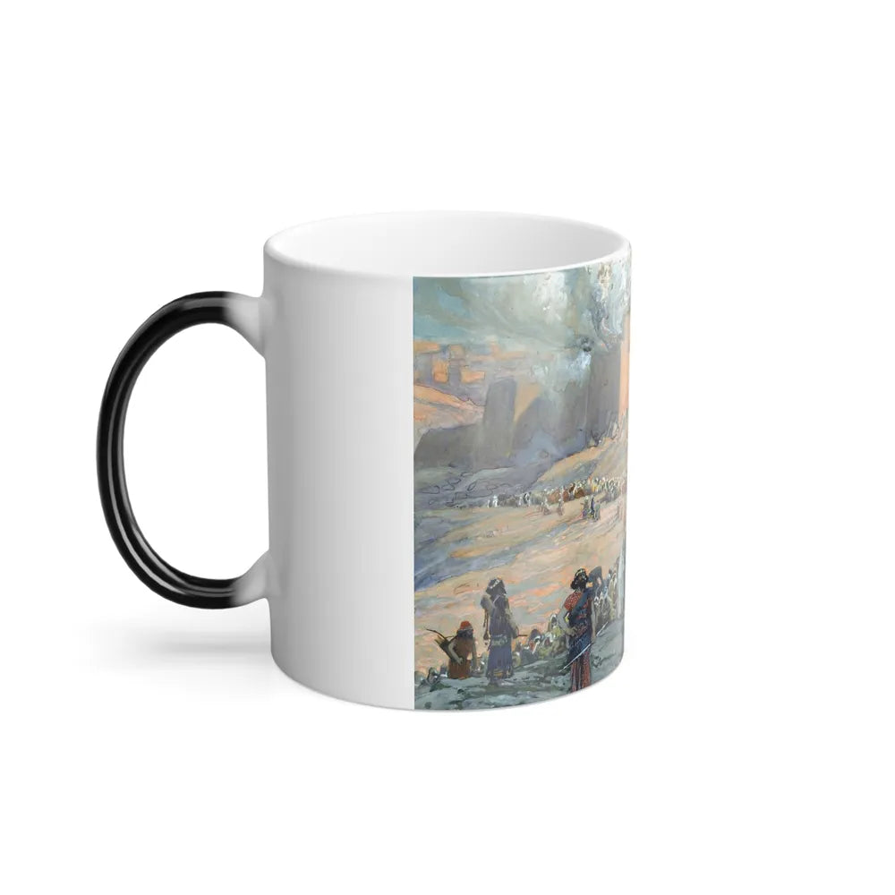 James Jacques Joseph Tissot (1836-1902) Flight of the Prisoners, scene of the Babylonian Exile - 1886-94 - Color Changing Mug 11oz - Go Mug Yourself