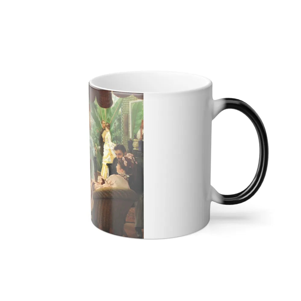 James Jacques Joseph Tissot (1836-1902) In the Conservatory - Oil on canvas - c1875-c1878 - Color Changing Mug 11oz - Go Mug Yourself