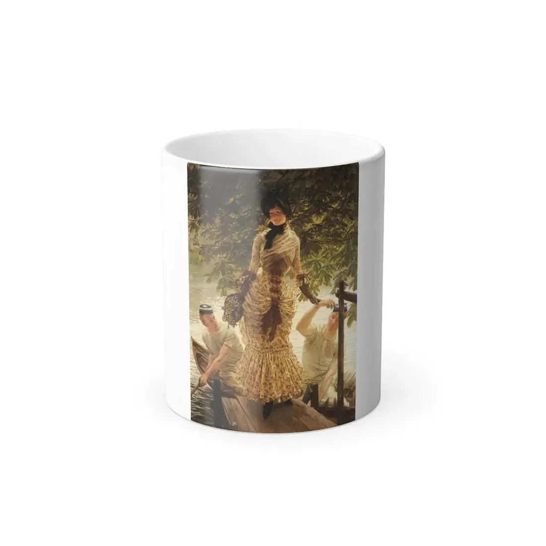 James Jacques Joseph Tissot (1836-1902) On the Thames - oil on canvas - c1874 - Color Changing Mug 11oz 11oz - Go Mug Yourself