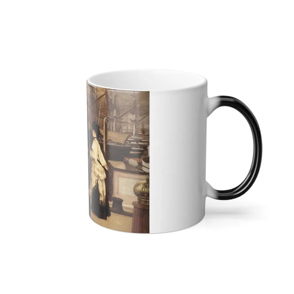 James Jacques Joseph Tissot (1836-1902) The Captain and the Mate - Oil on canvas - 1873 - Color Changing Mug 11oz - Go Mug Yourself