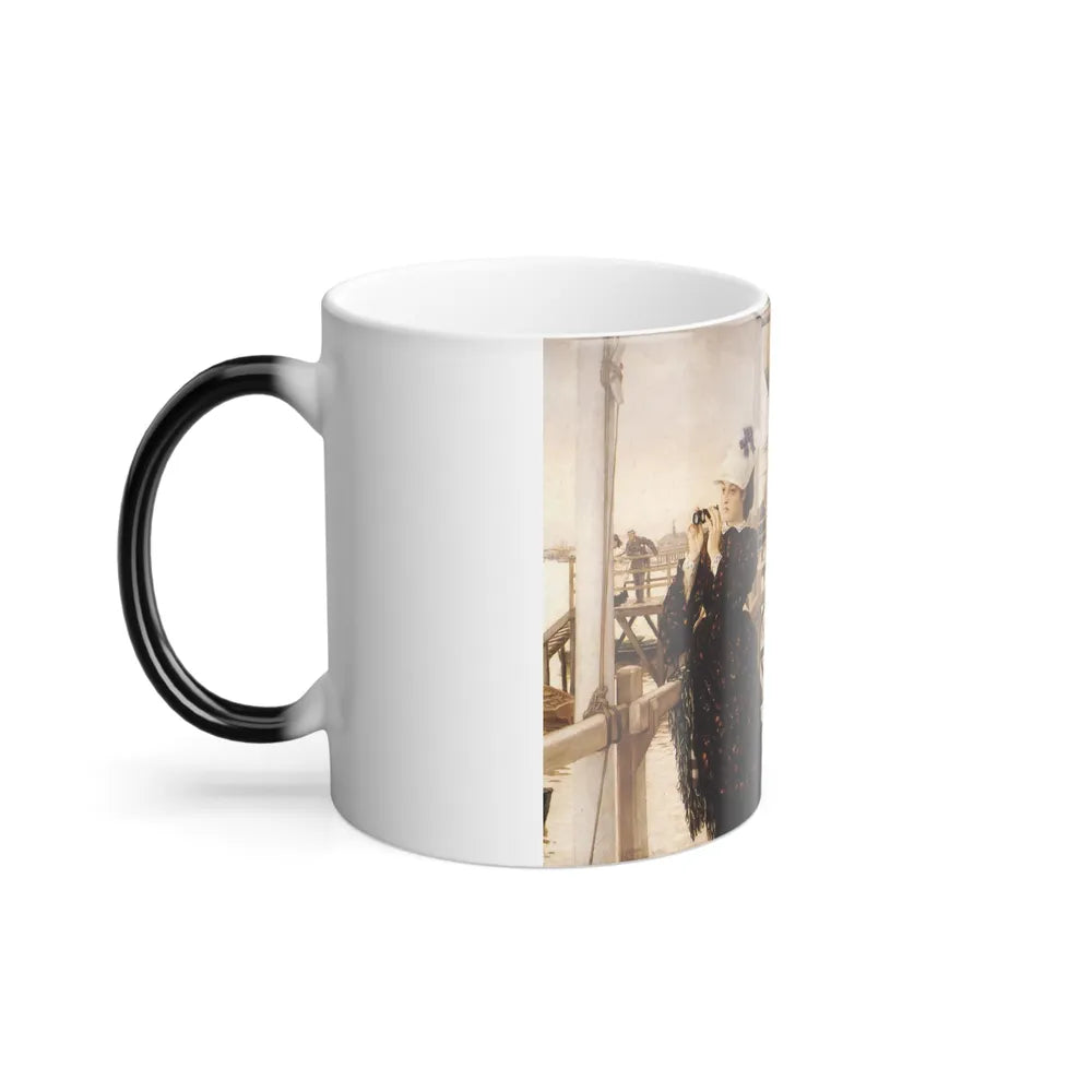 James Jacques Joseph Tissot (1836-1902) The Captain's Daughter - oil on canvas - 1873 - Color Changing Mug 11oz - Go Mug Yourself