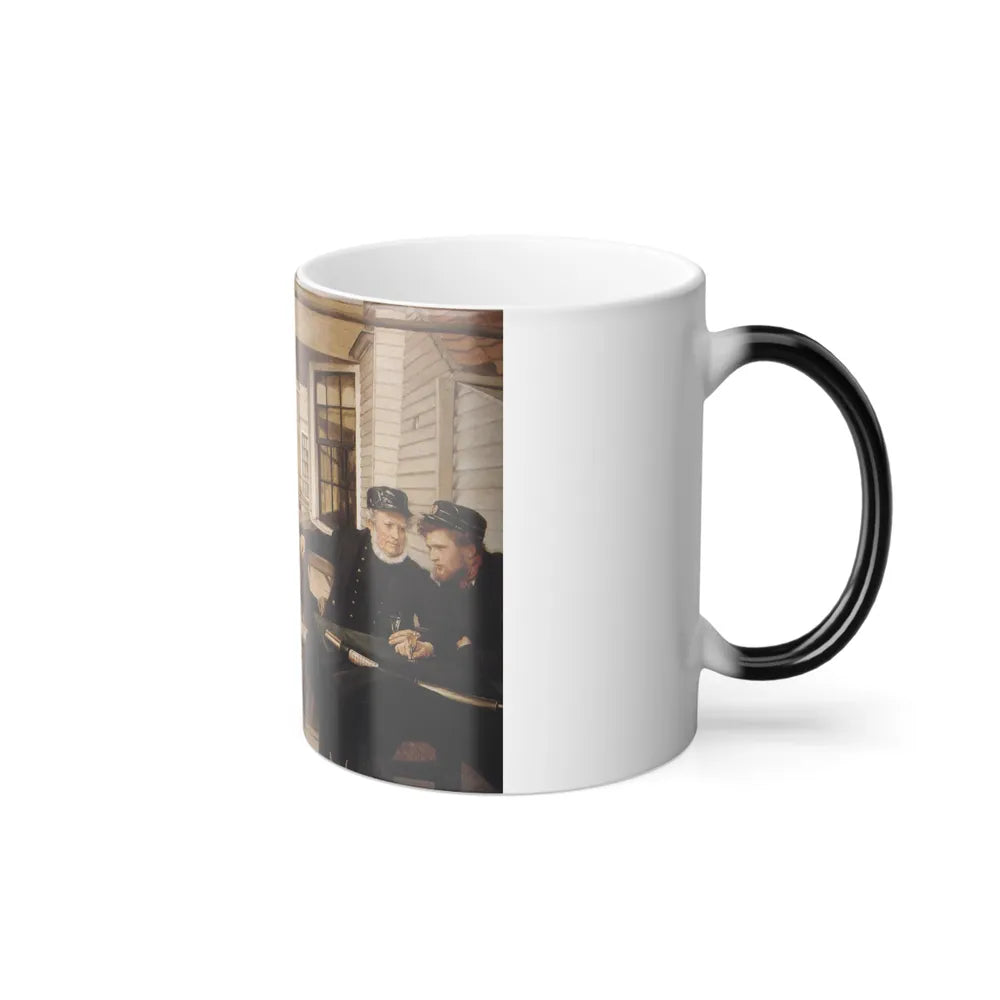 James Jacques Joseph Tissot (1836-1902) The Captain's Daughter - oil on canvas - 1873 - Color Changing Mug 11oz - Go Mug Yourself