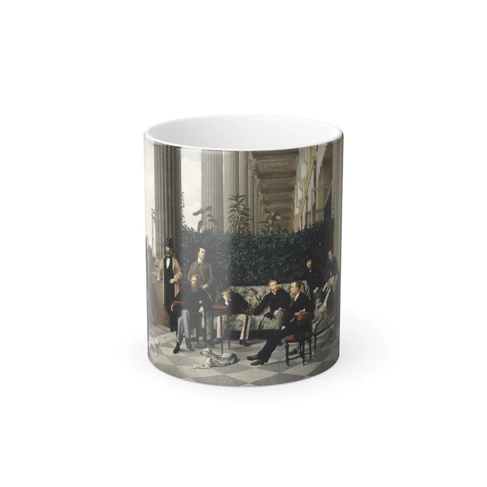 James Jacques Joseph Tissot (1836-1902) The Circle of the Rue Royale - Oil on canvas 1868 - Color Changing Mug 11oz 11oz - Go Mug Yourself