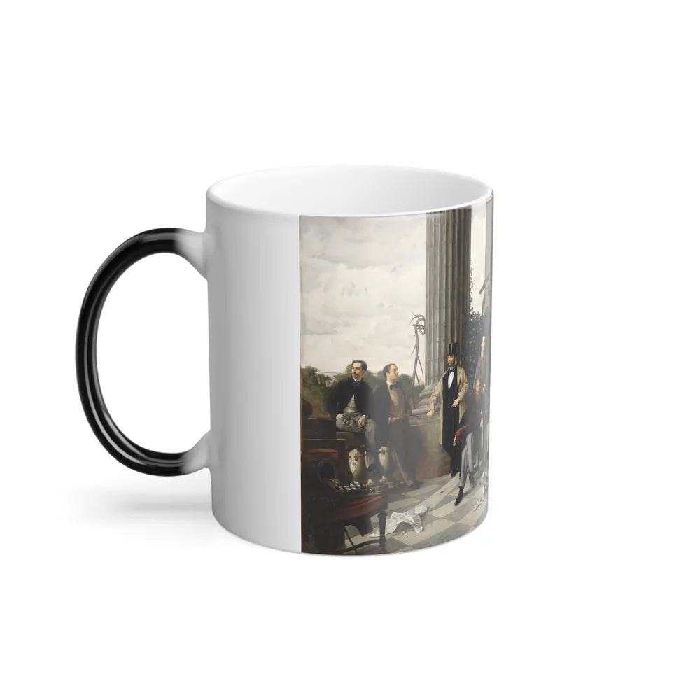 James Jacques Joseph Tissot (1836-1902) The Circle of the Rue Royale - Oil on canvas 1868 - Color Changing Mug 11oz - Go Mug Yourself
