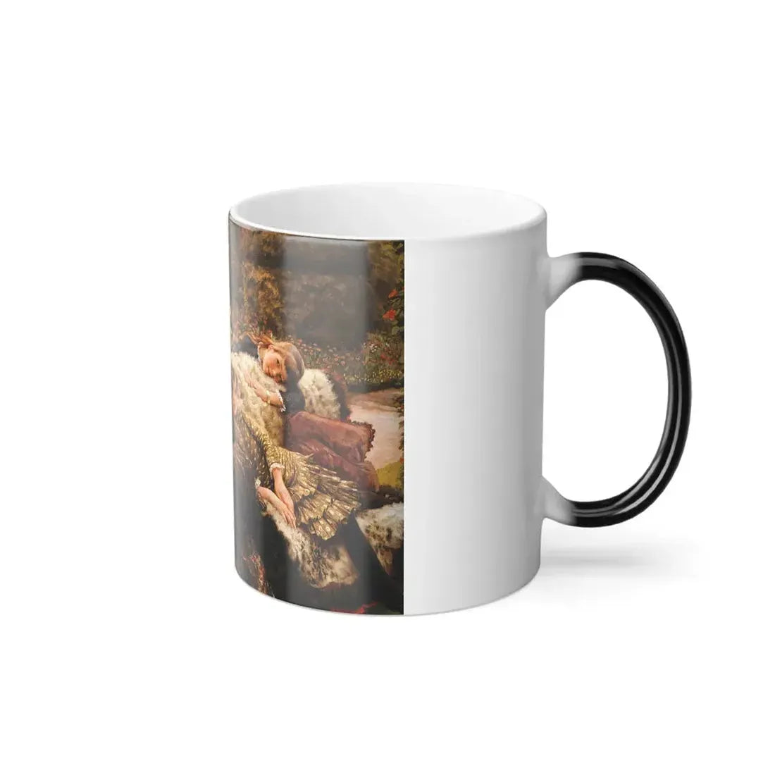 James Jacques Joseph Tissot (1836-1902) The Garden Bench - c1882 - Color Changing Mug 11oz - Go Mug Yourself