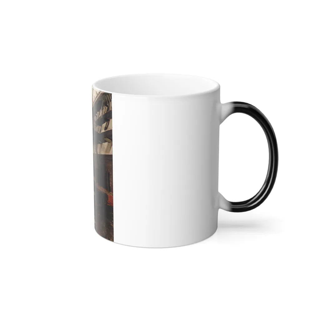James Jacques Joseph Tissot (1836-1902) The Hull Of A Battle Ship - Oil on panel - Color Changing Mug 11oz - Go Mug Yourself