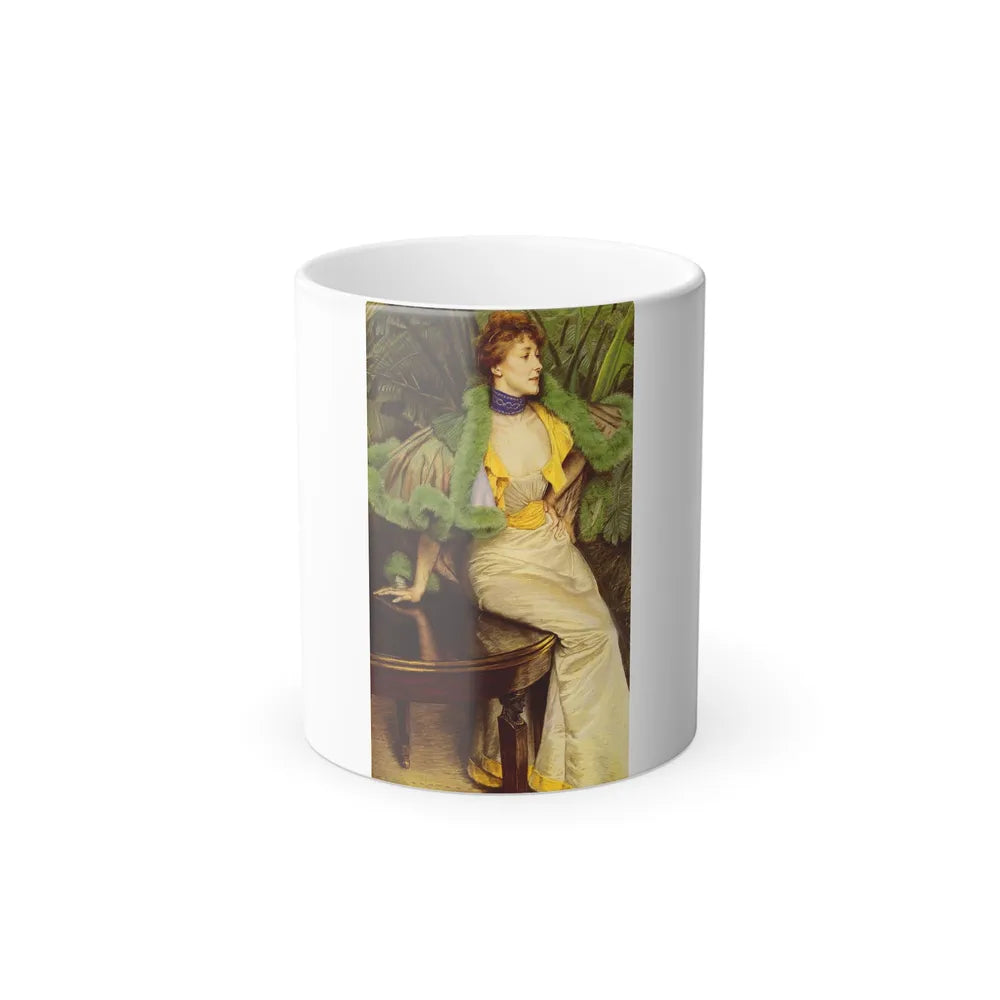 James Jacques Joseph Tissot (1836-1902) The Princesse De Broglie - Pastel on linen - Color Changing Mug 11oz 11oz - Go Mug Yourself