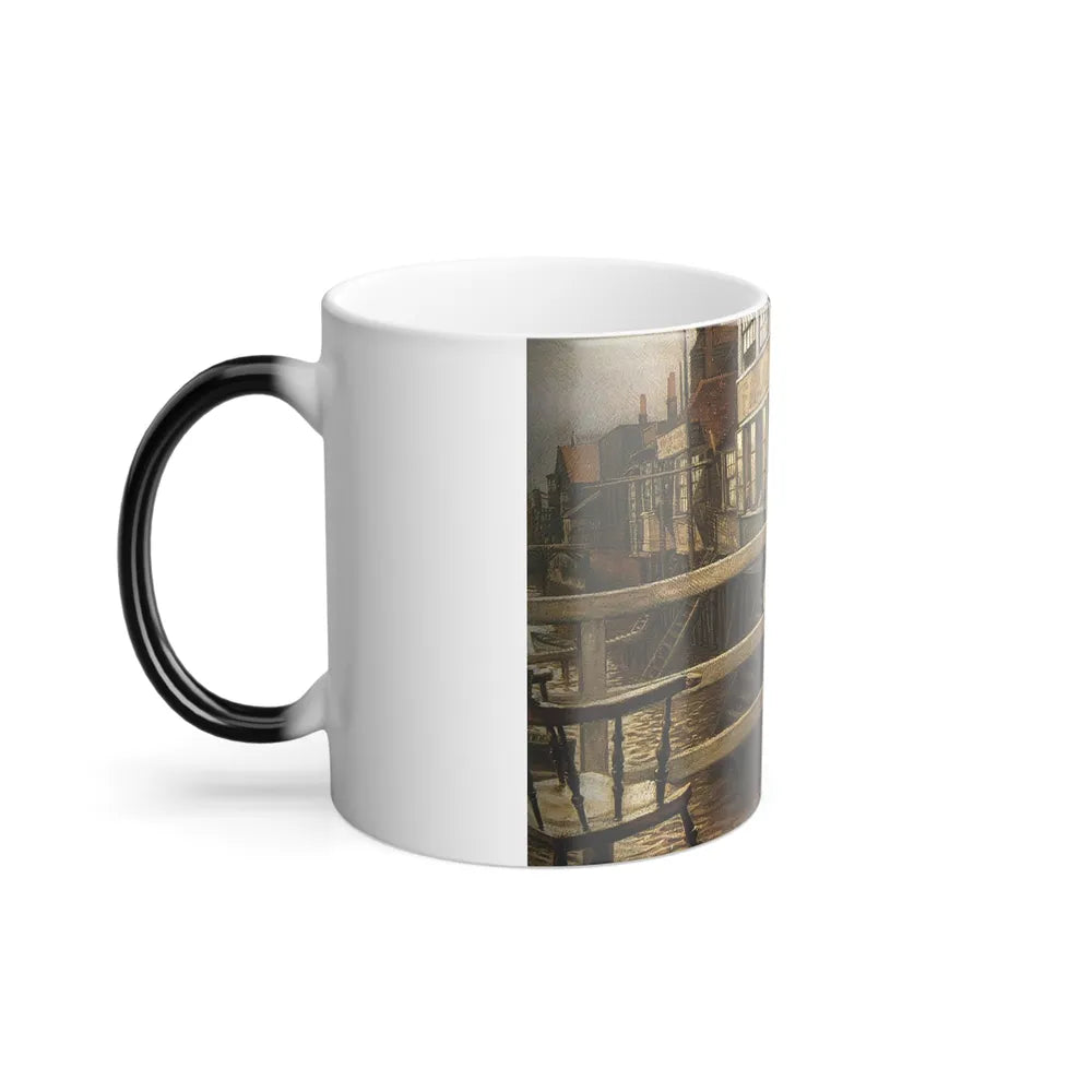 James Jacques Joseph Tissot (1836-1902) Waiting for the Ferry - Oil on canvas - c1878 - Color Changing Mug 11oz - Go Mug Yourself