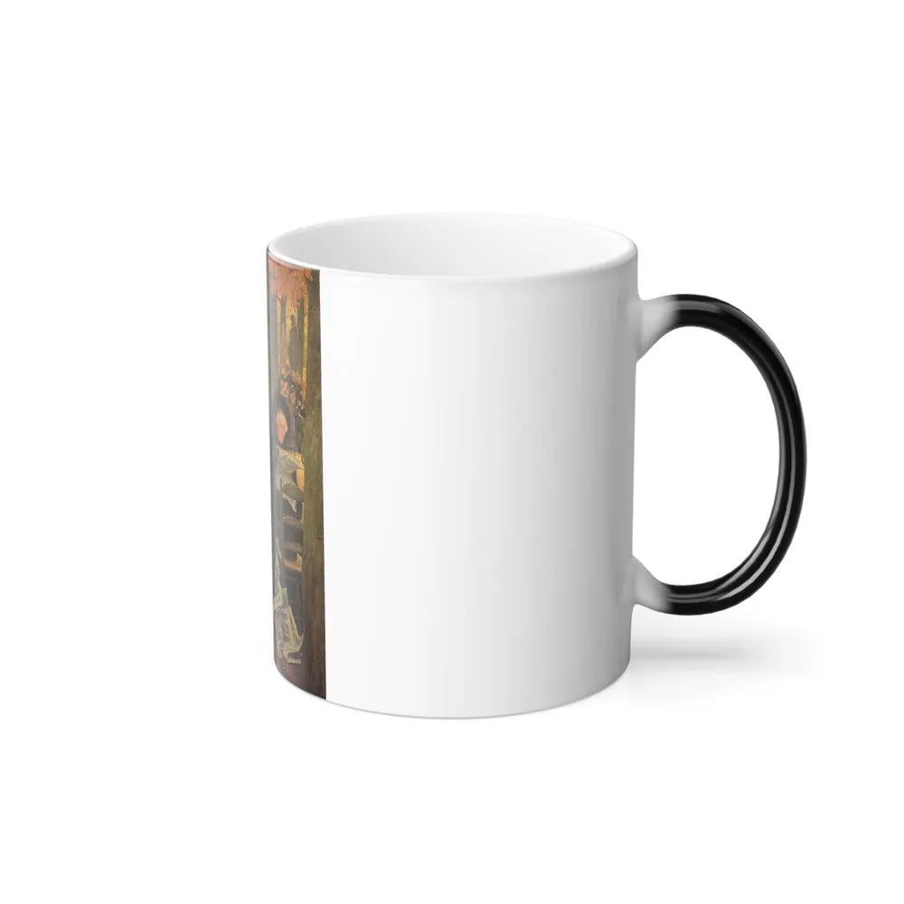 James Jacques Joseph Tissot (1836-1902) Without a Dowry aka Sunday in the Luxembourg Gardens - Oil on ca-0 - Color Changing Mug 11oz - Go Mug Yourself