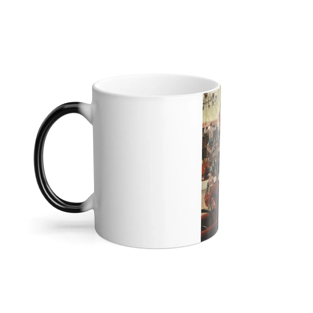 James Jacques Joseph Tissot (1836-1902) Women of Paris%3a The Circus Lover - oil on canvas - 1885 - Color Changing Mug 11oz - Go Mug Yourself