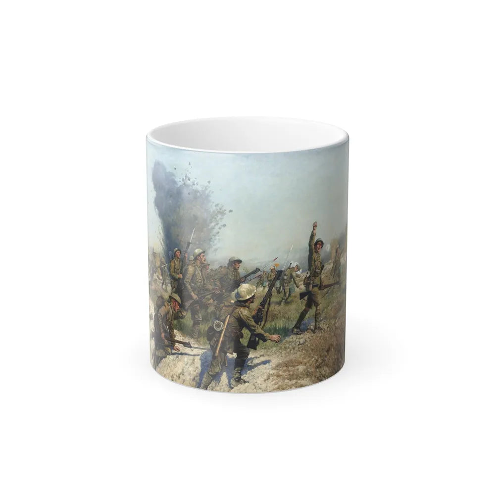 James Princip Beadle (1863-1947) Battle Of The Somme, Attack of the Ulster Division - Color Changing Mug 11oz 11oz - Go Mug Yourself
