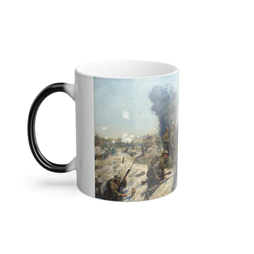 James Princip Beadle (1863-1947) Battle Of The Somme, Attack of the Ulster Division - Color Changing Mug 11oz - Go Mug Yourself