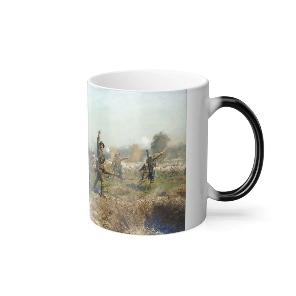 James Princip Beadle (1863-1947) Battle Of The Somme, Attack of the Ulster Division - Color Changing Mug 11oz - Go Mug Yourself