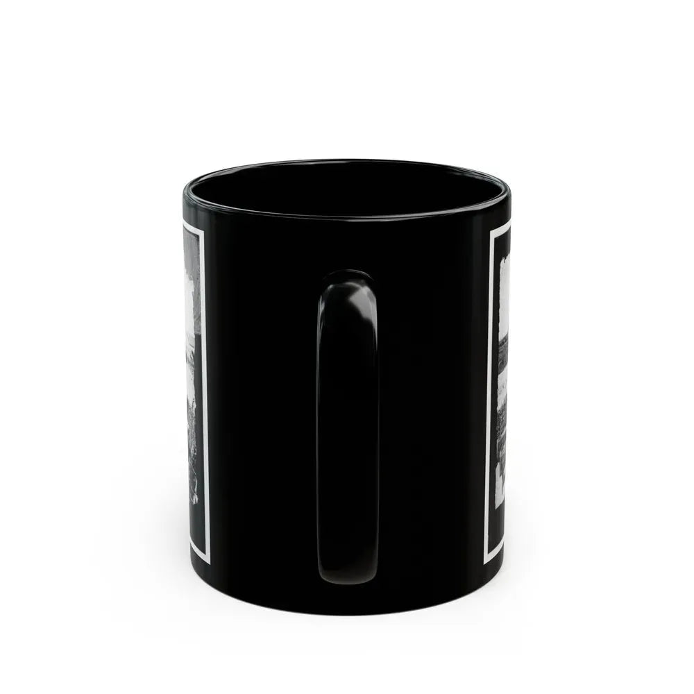 James River, Va. Another Confederate Gun Emplacement At Howlett House, Trent's Reach 001 (U.S. Civil War) Black Coffee Mug - Go Mug Yourself