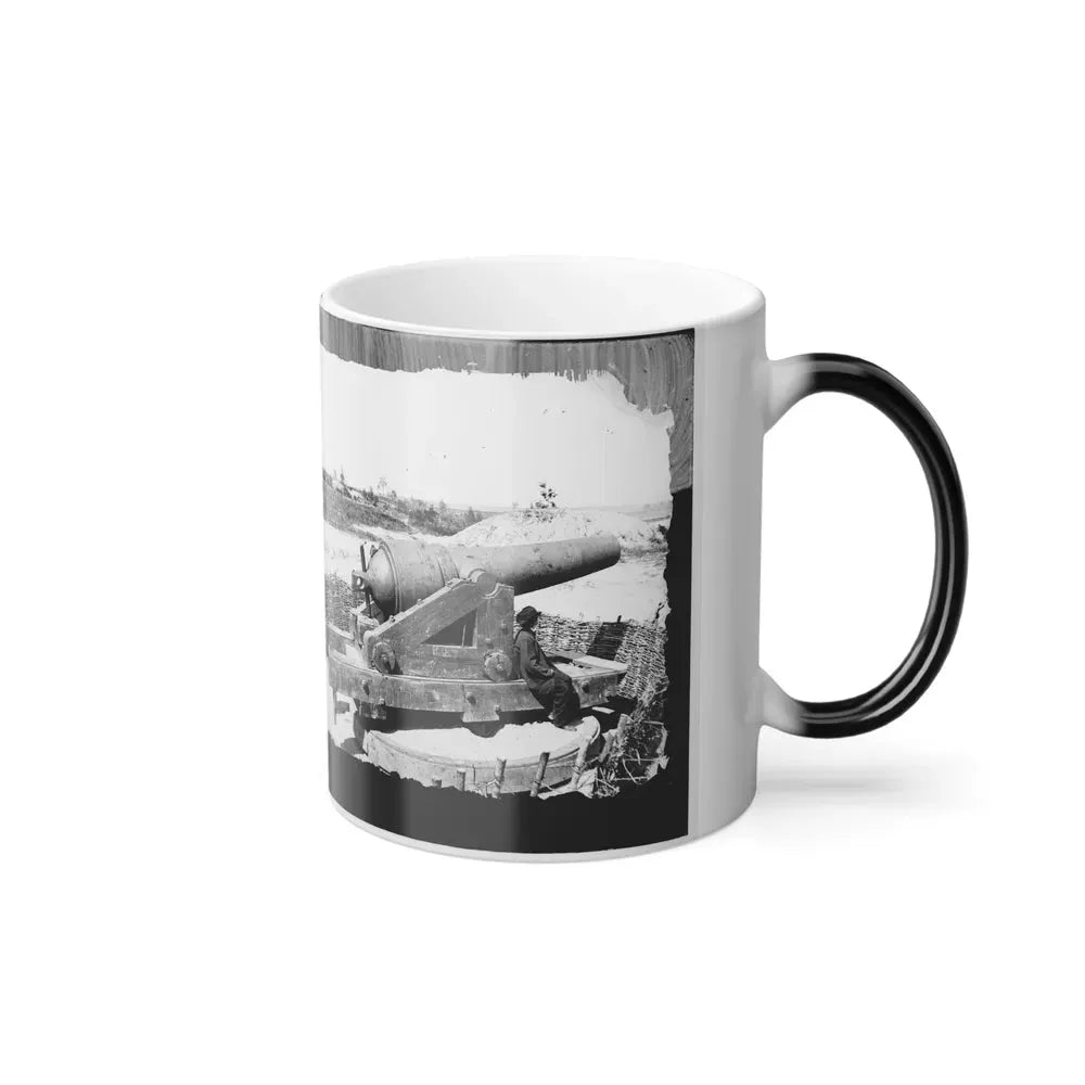 James River, Va. Another Confederate Gun Emplacement at Howlett House, Trent's Reach 001 (U.S. Civil War) Color Changing Coffee Mug 11oz - Go Mug Yourself