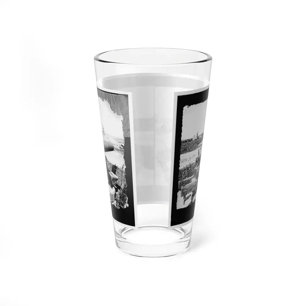 James River, Va. Another Confederate Gun Emplacement At Howlett House, Trent's Reach 001 (U.S. Civil War) Pint Glass 16oz - Go Mug Yourself
