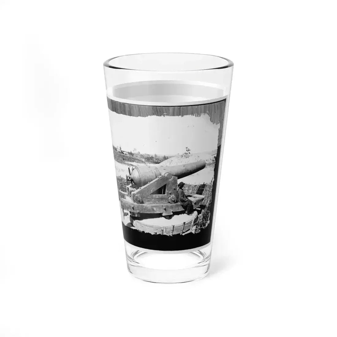 James River, Va. Another Confederate Gun Emplacement At Howlett House, Trent's Reach 001 (U.S. Civil War) Pint Glass 16oz - Go Mug Yourself