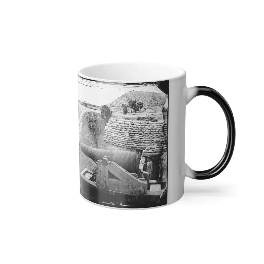 James River, Va. Another Confederate Gun Emplacement at Howlett House, Trent's Reach (U.S. Civil War) Color Changing Coffee Mug 11oz - Go Mug Yourself
