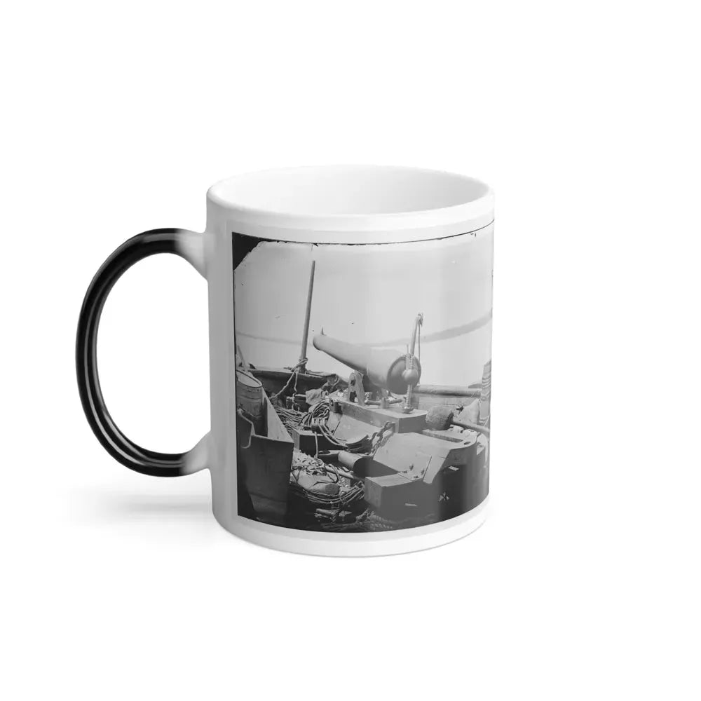 James River, Va. Bow of Confederate Gunboat Teaser, Lt. Hunter Davidson, Captured by U.S.S. Maratanza on July 4, 1862 (U.S. Civil War) Color Changing Coffee Mug 11oz - Go Mug Yourself