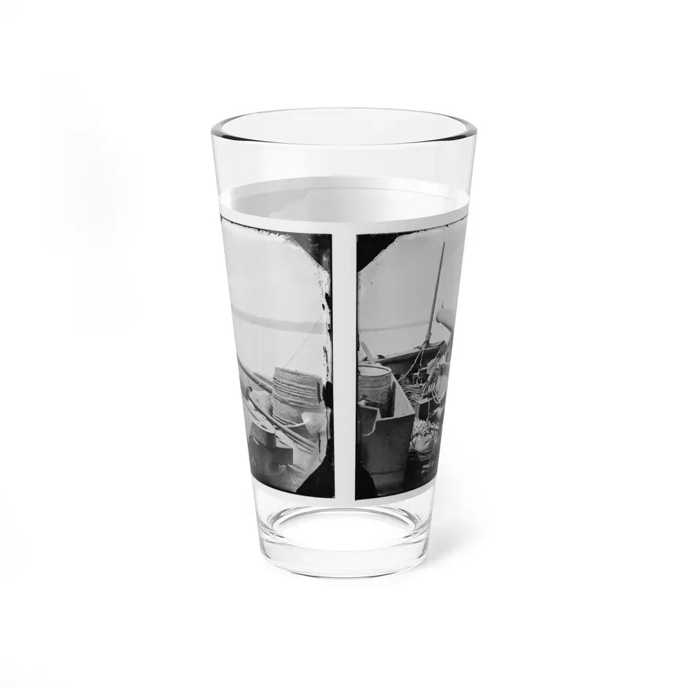 James River, Va. Bow Of Confederate Gunboat Teaser, Lt. Hunter Davidson, Captured By U.S.S. Maratanza On July 4, 1862 (U.S. Civil War) Pint Glass 16oz - Go Mug Yourself