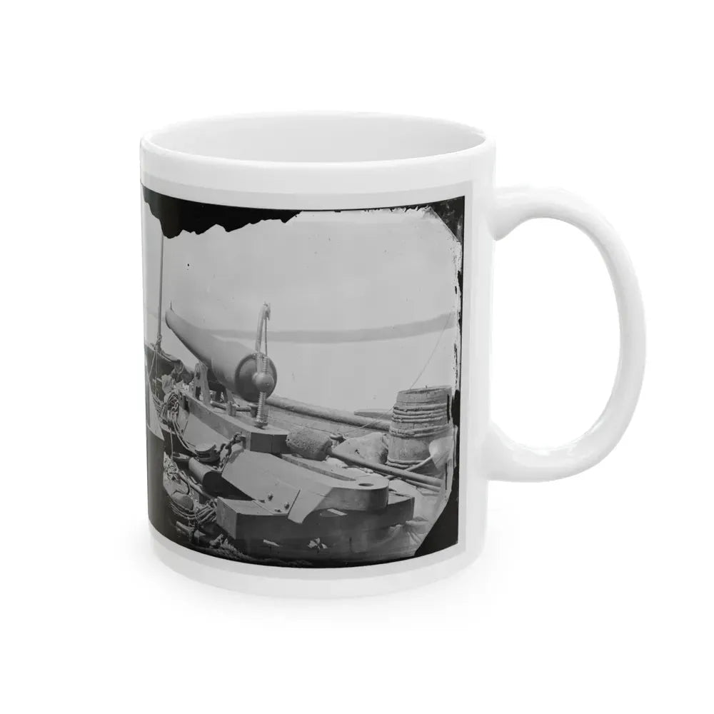 James River, Va. Bow Of Confederate Gunboat Teaser, Lt. Hunter Davidson, Captured By U.S.S. Maratanza On July 4, 1862 (U.S. Civil War) White Coffee Mug - Go Mug Yourself