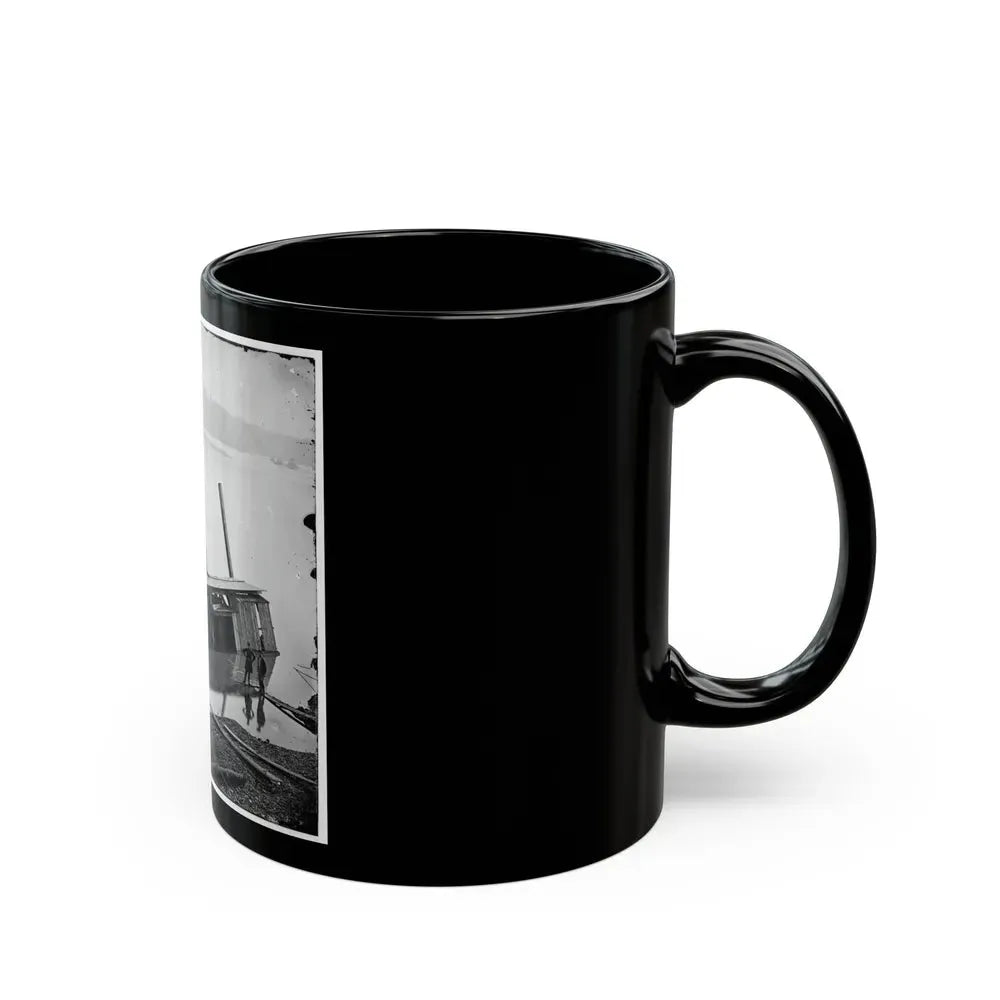 James River, Va. Butler's Dredge-Boat, Sunk By A Confederate Shell On Thanksgiving Day, 1864 (U.S. Civil War) Black Coffee Mug - Go Mug Yourself