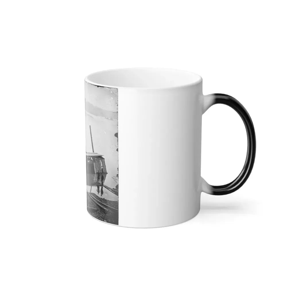 James River, Va. Butler's Dredge-Boat, Sunk by a Confederate Shell on Thanksgiving Day, 1864 (U.S. Civil War) Color Changing Coffee Mug 11oz - Go Mug Yourself