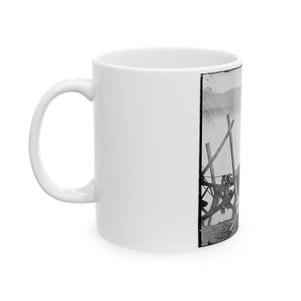 James River, Va. Butler's Dredge-Boat, Sunk By A Confederate Shell On Thanksgiving Day, 1864 (U.S. Civil War) White Coffee Mug - Go Mug Yourself