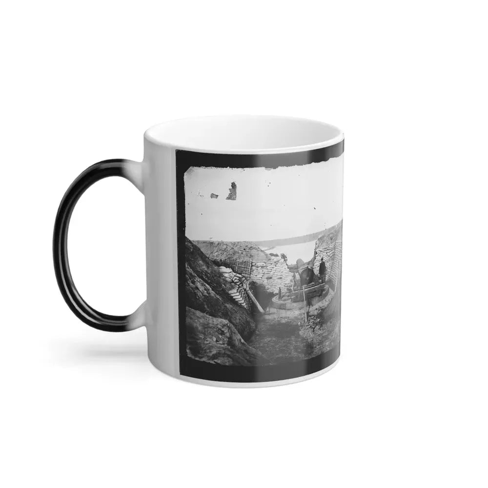James River, Va. Confederate Gun Emplacement at Howlett House, Trent's Reach (U.S. Civil War) Color Changing Coffee Mug 11oz - Go Mug Yourself