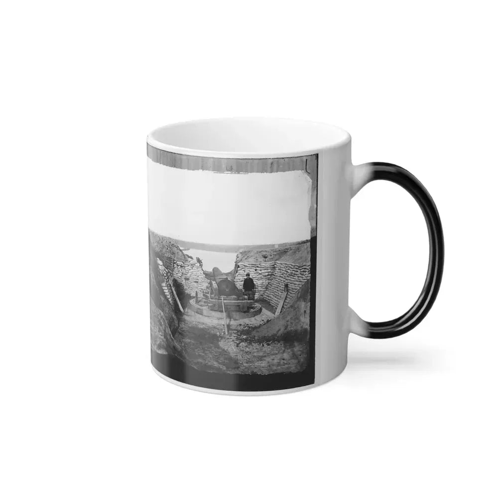 James River, Va. Confederate Gun Emplacement at Howlett House, Trent's Reach (U.S. Civil War) Color Changing Coffee Mug 11oz - Go Mug Yourself