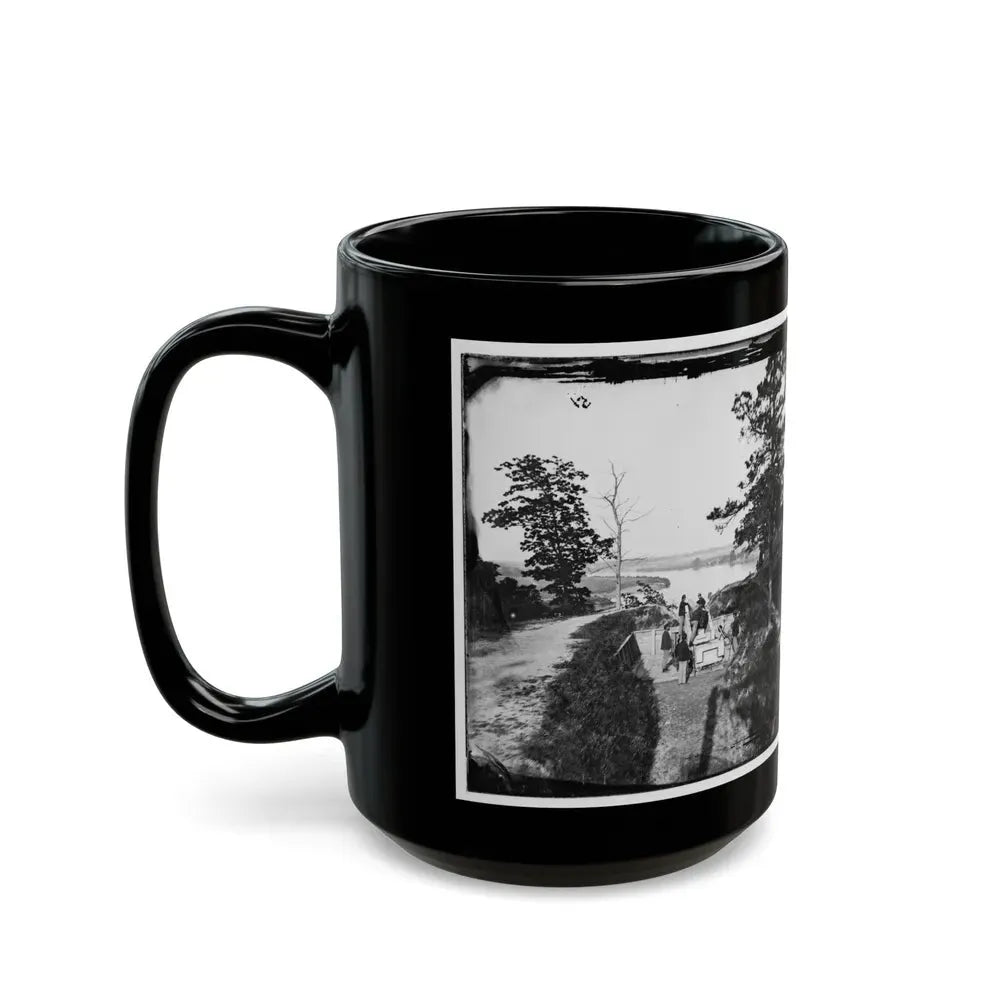 James River, Va. Confederate Gun In Battery Brooks (U.S. Civil War) Black Coffee Mug - Go Mug Yourself
