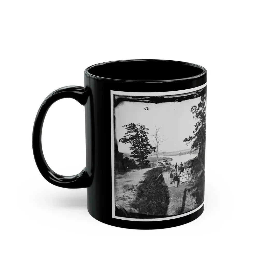 James River, Va. Confederate Gun In Battery Brooks (U.S. Civil War) Black Coffee Mug - Go Mug Yourself