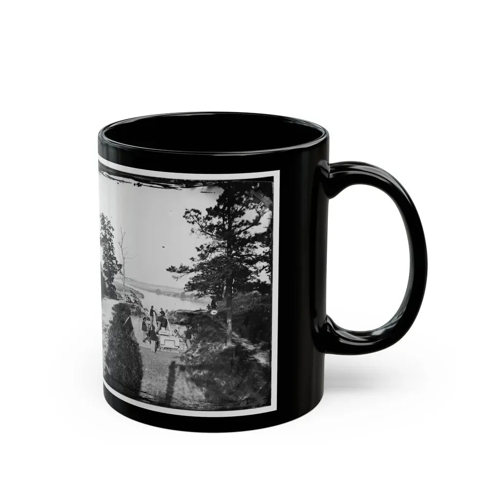 James River, Va. Confederate Gun In Battery Brooks (U.S. Civil War) Black Coffee Mug - Go Mug Yourself