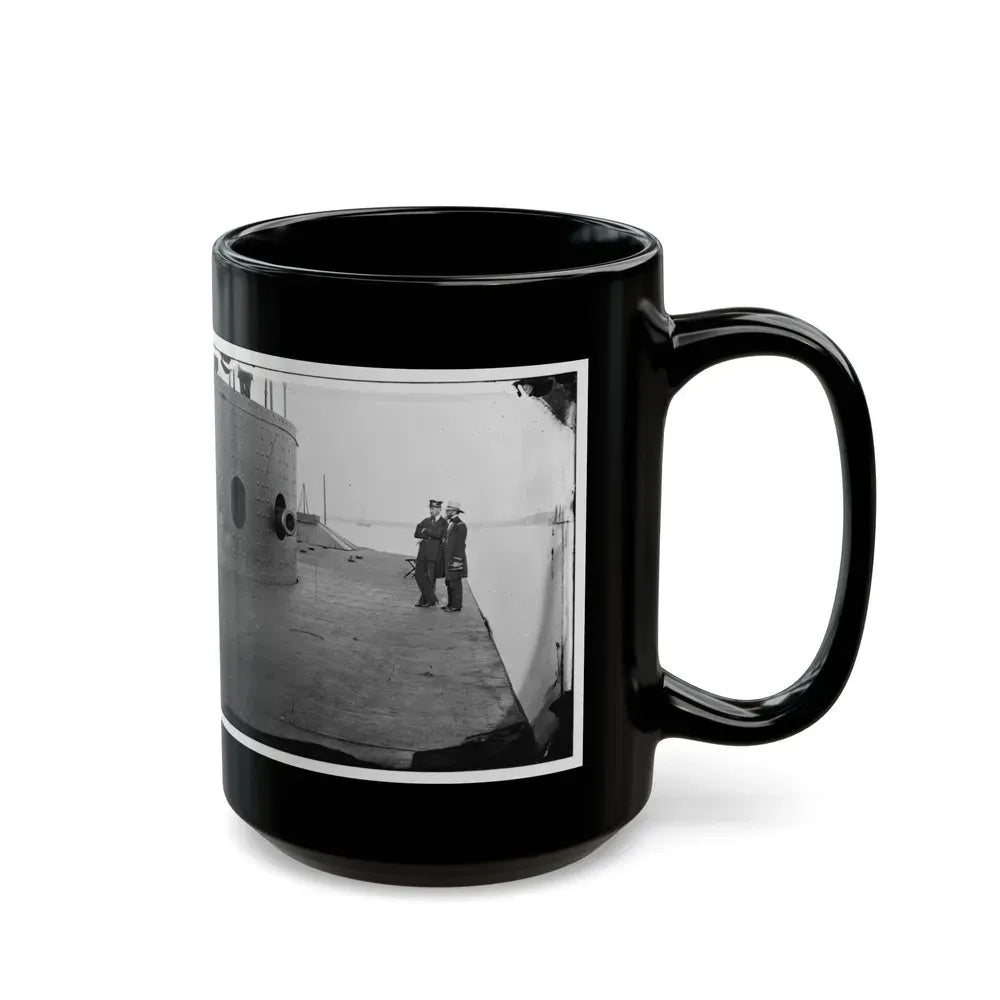 James River, Va. Deck And Turret Of U.S.S. Monitor(2) (U.S. Civil War) Black Coffee Mug - Go Mug Yourself
