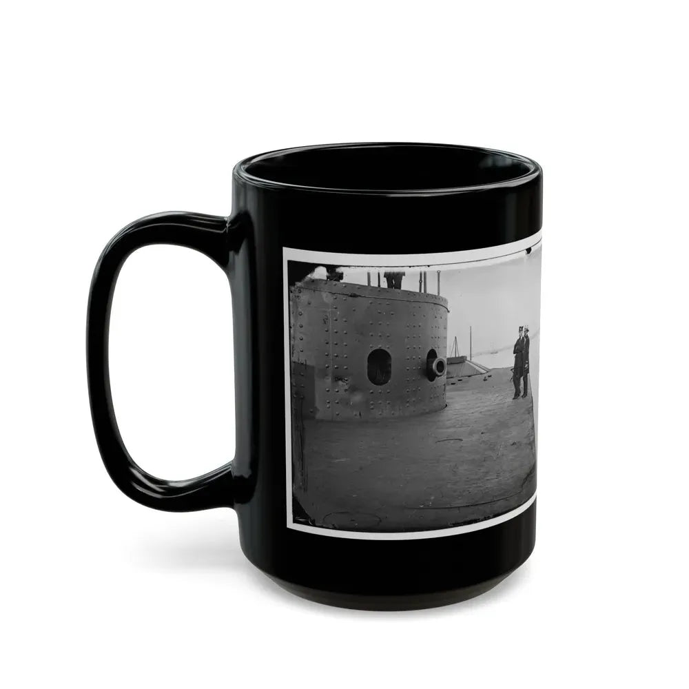 James River, Va. Deck And Turret Of U.S.S. Monitor(2) (U.S. Civil War) Black Coffee Mug - Go Mug Yourself
