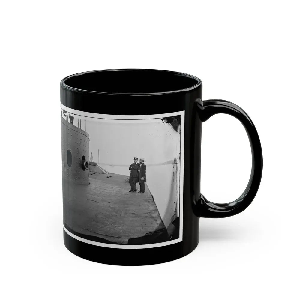 James River, Va. Deck And Turret Of U.S.S. Monitor(2) (U.S. Civil War) Black Coffee Mug - Go Mug Yourself