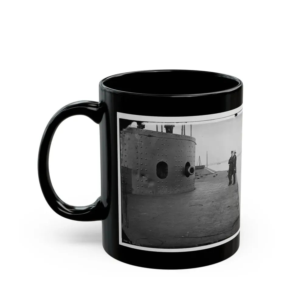 James River, Va. Deck And Turret Of U.S.S. Monitor(2) (U.S. Civil War) Black Coffee Mug - Go Mug Yourself