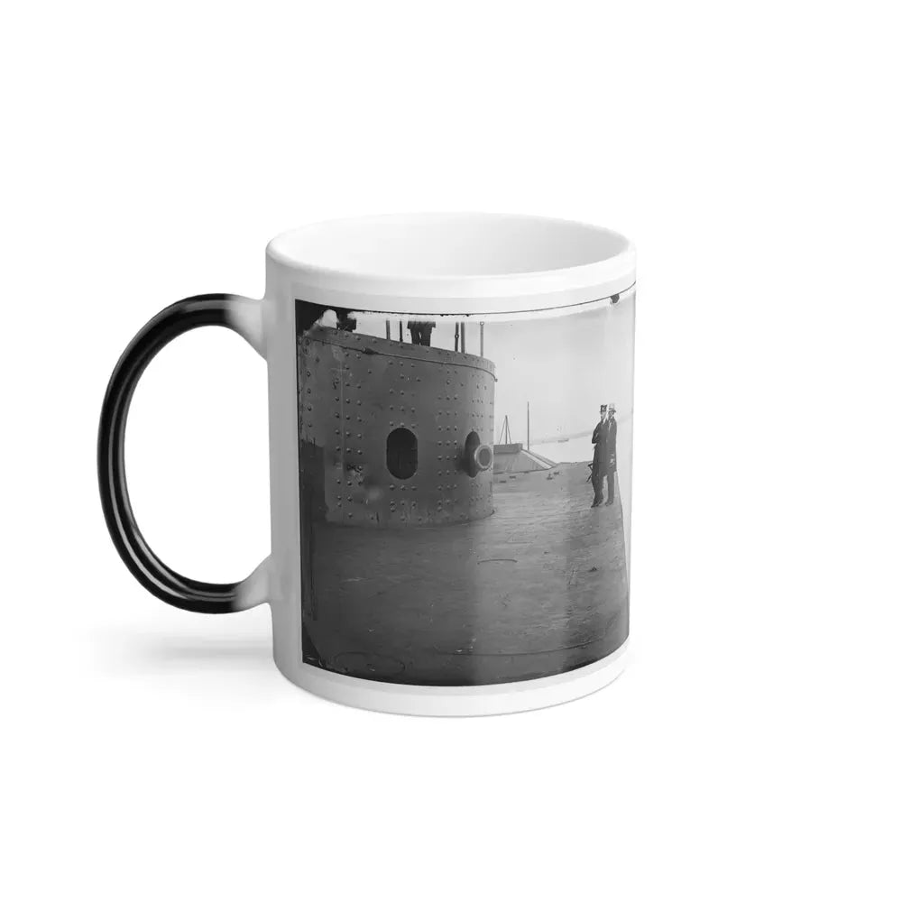 James River, Va. Deck and Turret of U.S.S. Monitor(2) (U.S. Civil War) Color Changing Coffee Mug 11oz - Go Mug Yourself