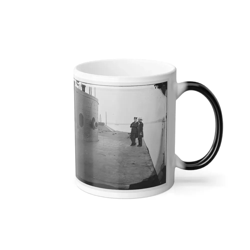 James River, Va. Deck and Turret of U.S.S. Monitor(2) (U.S. Civil War) Color Changing Coffee Mug 11oz - Go Mug Yourself