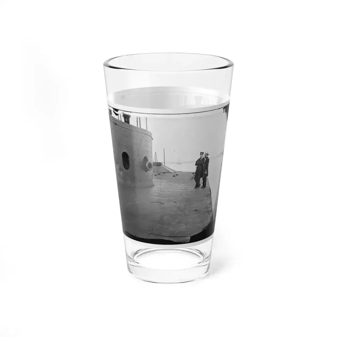 James River, Va. Deck And Turret Of U.S.S. Monitor(2) (U.S. Civil War) Pint Glass 16oz - Go Mug Yourself