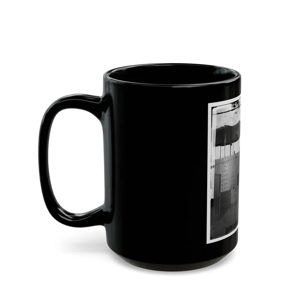 James River, Va. Deck And Turret Of U.S.S. Monitor Seen From The Bow (I.E. Stern) (U.S. Civil War) Black Coffee Mug - Go Mug Yourself